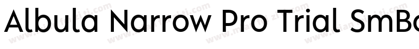 Albula Narrow Pro Trial SmBold字体转换